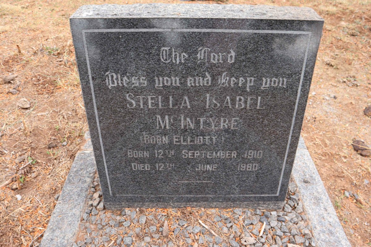 MCINTYRE Stella Isabel nee Elliott 1910-1980