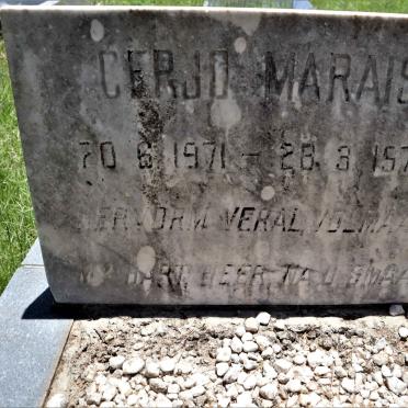 MARAIS Cerjo 1971-1972