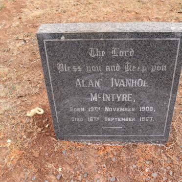 MCINTYRE Alan Ivanhoe 1908-1967