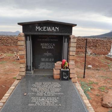 MCEWAN Rebecca Baleka 1927-2018