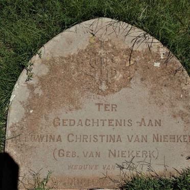 NIEKERK Allowina Christina, van nee VAN NIEKERK 1838-1912 _1