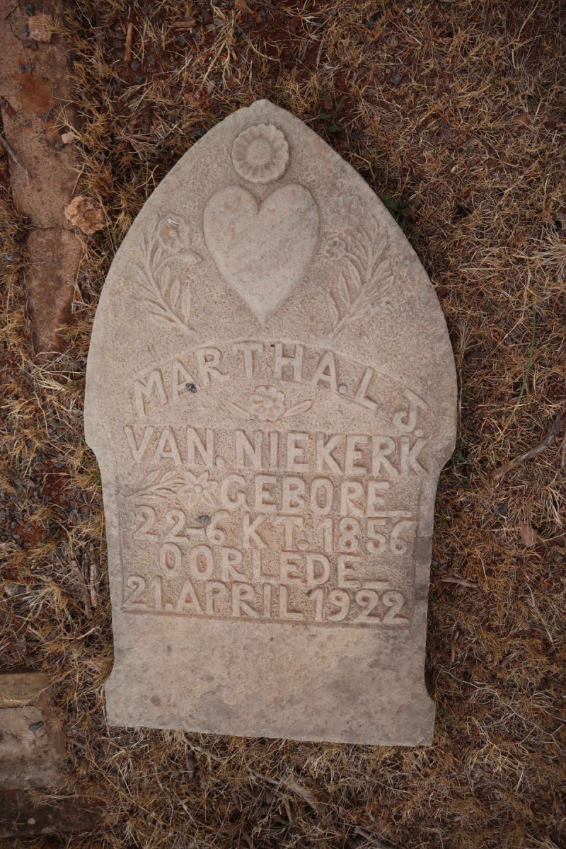 NIEKERK Martha L.J., van 1856-1922