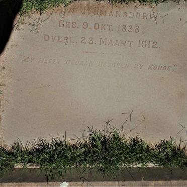 NIEKERK Allowina Christina, van nee VAN NIEKERK 1838-1912 _2