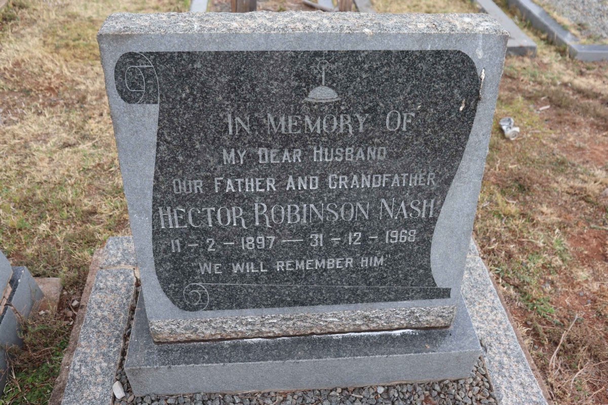 NASH Hector Robinson 1897-1968 
