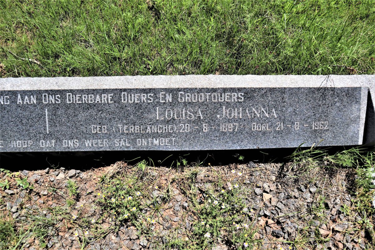 NORTJE Lourens Cornelius 1897-1971 &amp; Louisa Johanna TERBLANCHE 1897-1962