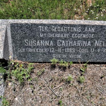 NEL Susanna Catharina nee RHEEDER 1889-1962