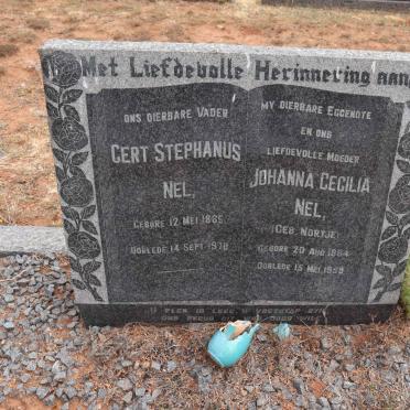 NEL Gert Stephanus 1885-1970 & Johanna Cecilia NORTJE 1884-1959