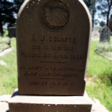 OELOFSE A.J. 1913-1921