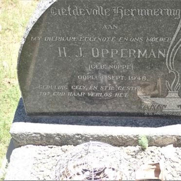 OPPERMAN H.J. nee NOPPE -1948