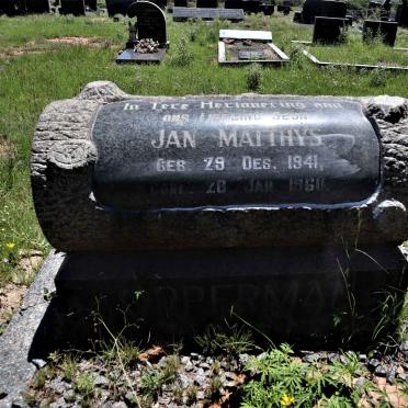 OPPERMAN Jan Matthys 1941-1960