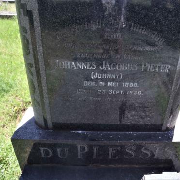 PLESSIS Johannes Jacobus Pieter, du 1890-1956