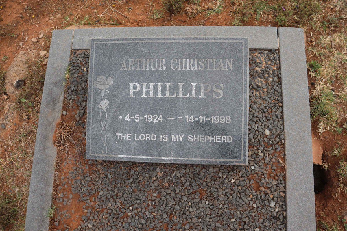PHILLIPS Arthur Christian 1924-1998