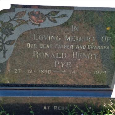 PYE Ronald Henry 1890-1974