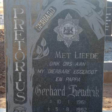 PRETORIUS Gerhard Hendrik 1961-1992
