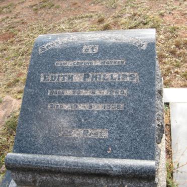 PHILLIPS Edith 186?-1938