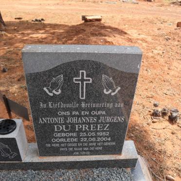 PREEZ Antonie Johannes Jurgens, du 1952-2004