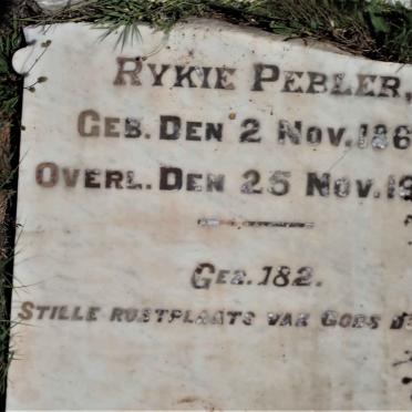 PEPLER Rykie 1860-1903