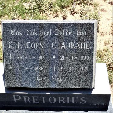 PRETORIUS C.F. 1911-1986 &amp; C.A. 1909-2001