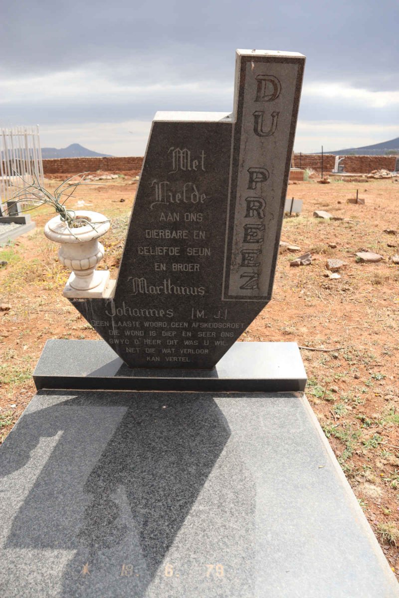 PREEZ Martinus Johannes, du 1979-1994