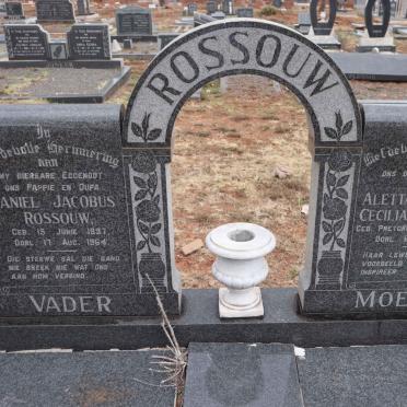 ROSSOUW Daniel Jacobus 1897-1964 & Aletta Johanna Cecilia PRETORIUS 1914-1972