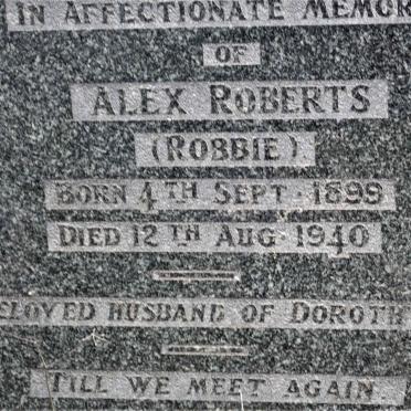 ROBERTS Alex 1899-1940