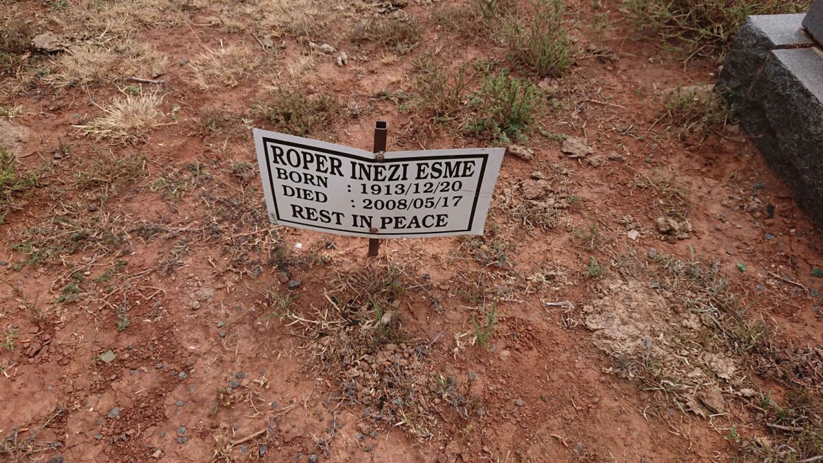 ROPER Inezi Esme 1913-2008