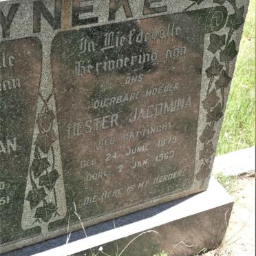 REYNEKE Andries Adrian 1880-1951 &amp; Hester Jacomina HATTINGH 1879-1963