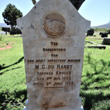 RANDT M.C., du nee KRUGER 1859-1922