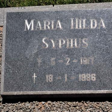 SYPHUS Maria Hilda 1917-1986