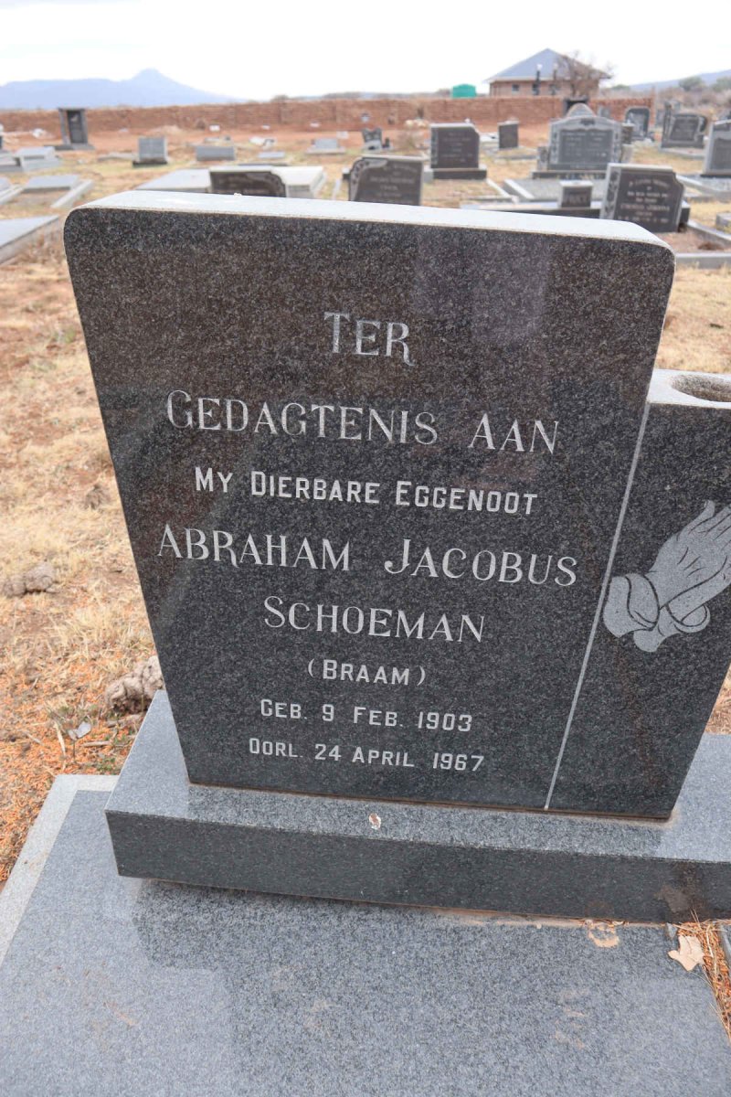 SCHOEMAN Abraham Jacobus 1903-1967 & Hedwig Sylvia HOPE 1904-1977_1