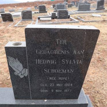 SCHOEMAN Abraham Jacobus 1903-1967 & Hedwig Sylvia HOPE 1904-1977_2