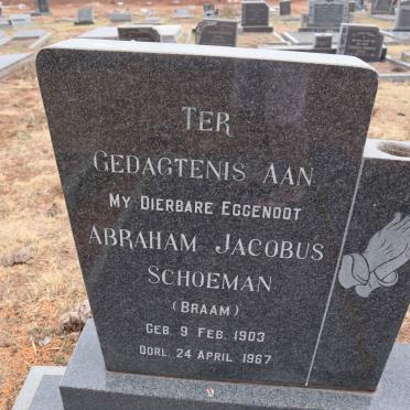 SCHOEMAN Abraham Jacobus 1903-1967 & Hedwig Sylvia HOPE 1904-1977_1