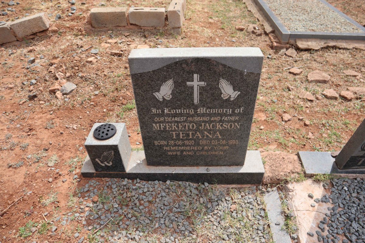 TETANA Mfeketo Jackson 1920-1993