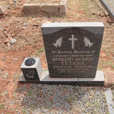 TETANA Mfeketo Jackson 1920-1993