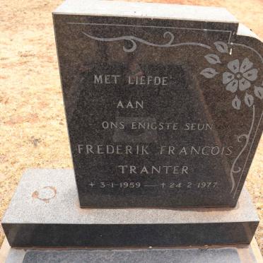 TRANTER Frederik Francois 1959-1977