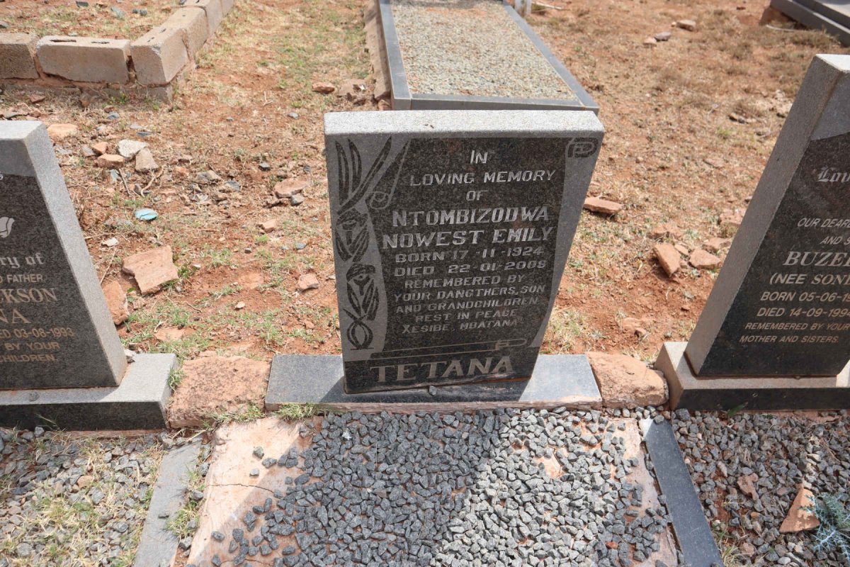 TETANA Ntombizodwa Nowest Emily 1924-2008