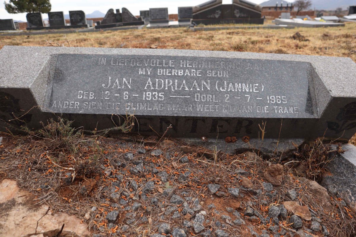 VENTER Jan Adriaan 1935-1969