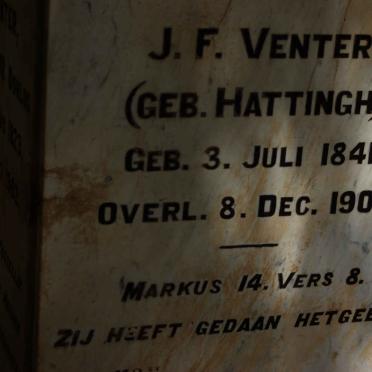 VENTER G.C. 1823-1902 &amp; J.F. HATTINGH 1841-1908