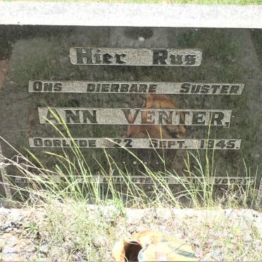 VENTER Ann -1945