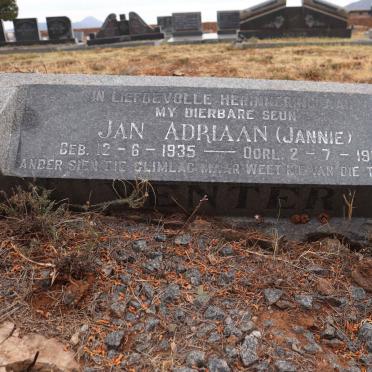 VENTER Jan Adriaan 1935-1969