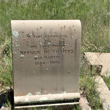VILLIERS Breggie, de nee MARTIN 1854-1908
