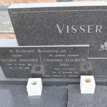 VISSER Jacobus Johannes 1915-1998 & Catherina Elizabeth GOOSEN 1911-1968
