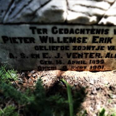 VENTER Pieter Willemse Erik 1899-1901