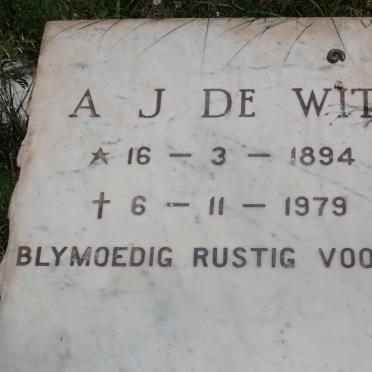 WIT A.J., de 1894-1979