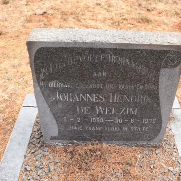 WELZIM Johannes Hendrik, de 1898-1970