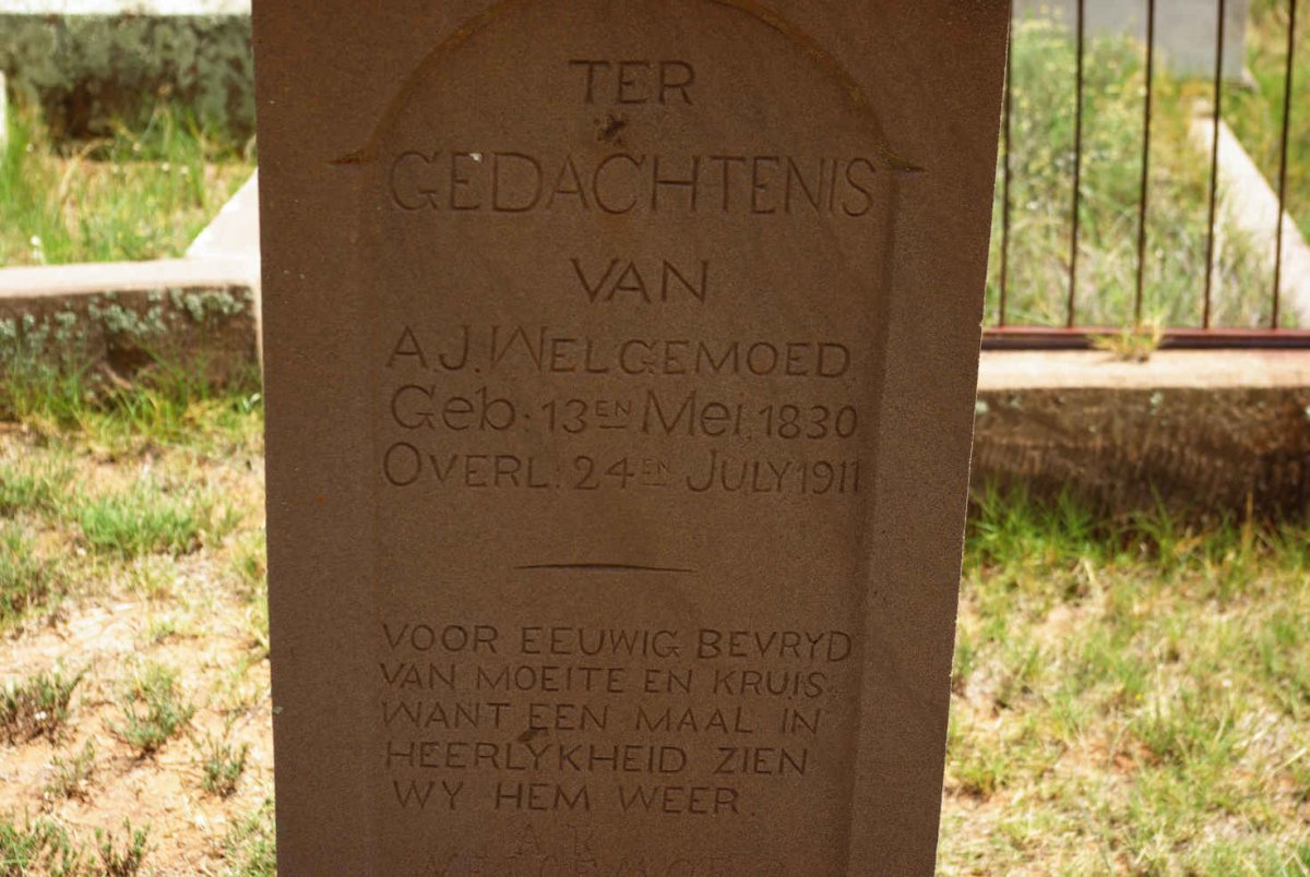 WELGEMOED A.J. 1830-1911
