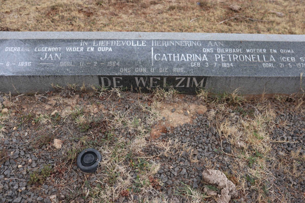 WELZIM Jan, de 1896-1964 & Catharina Petronella SWANEPOEL 1894-1978_1