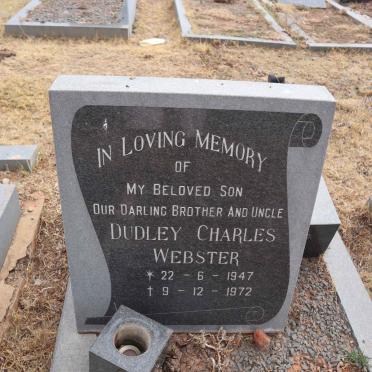 WEBSTER Dudley Charles 1947-1972