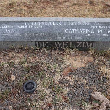 WELZIM Jan, de 1896-1964 & Catharina Petronella SWANEPOEL 1894-1978_1