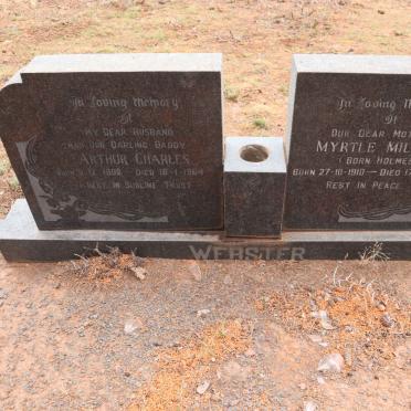 WEBSTER Arthur Charles 1908-1964 & Myrtle Mildred HOLMES 1910-1981